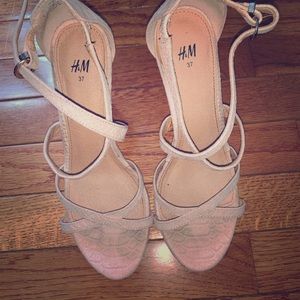 Pink Nude Strap Heels